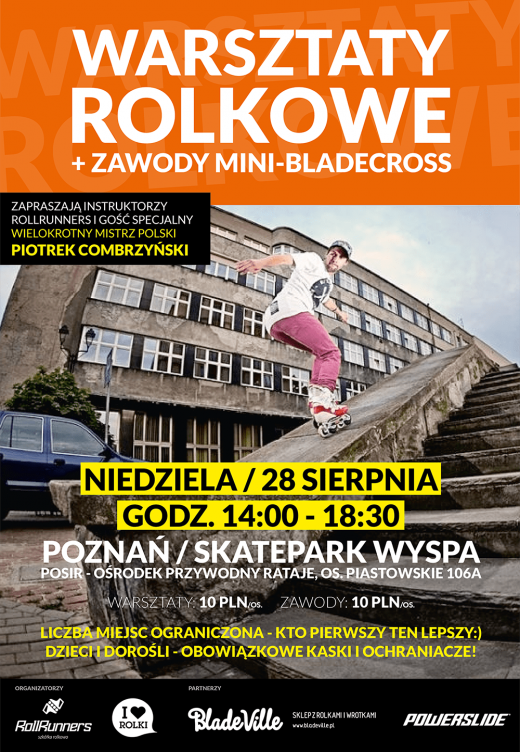 Rollrunners X I Love Rolki - Warsztaty Rolkowe   zawody Mini-Bladecross