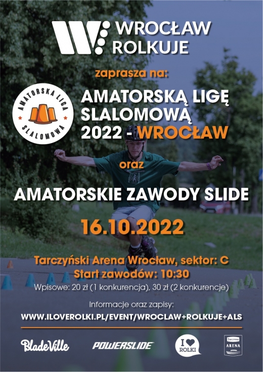 Wrocław Rolkuje 2022: Amatorska Liga Slalomowa i zawody slide